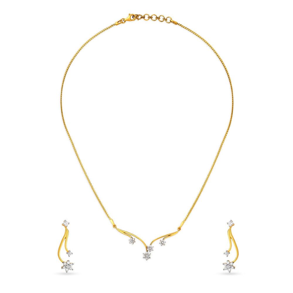 Garden Delight Diamond Necklace Set